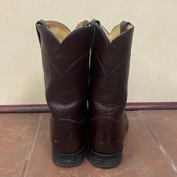 Vintage Justin Roper Cowboy Boots size 10.5 - Picture 5 of 9